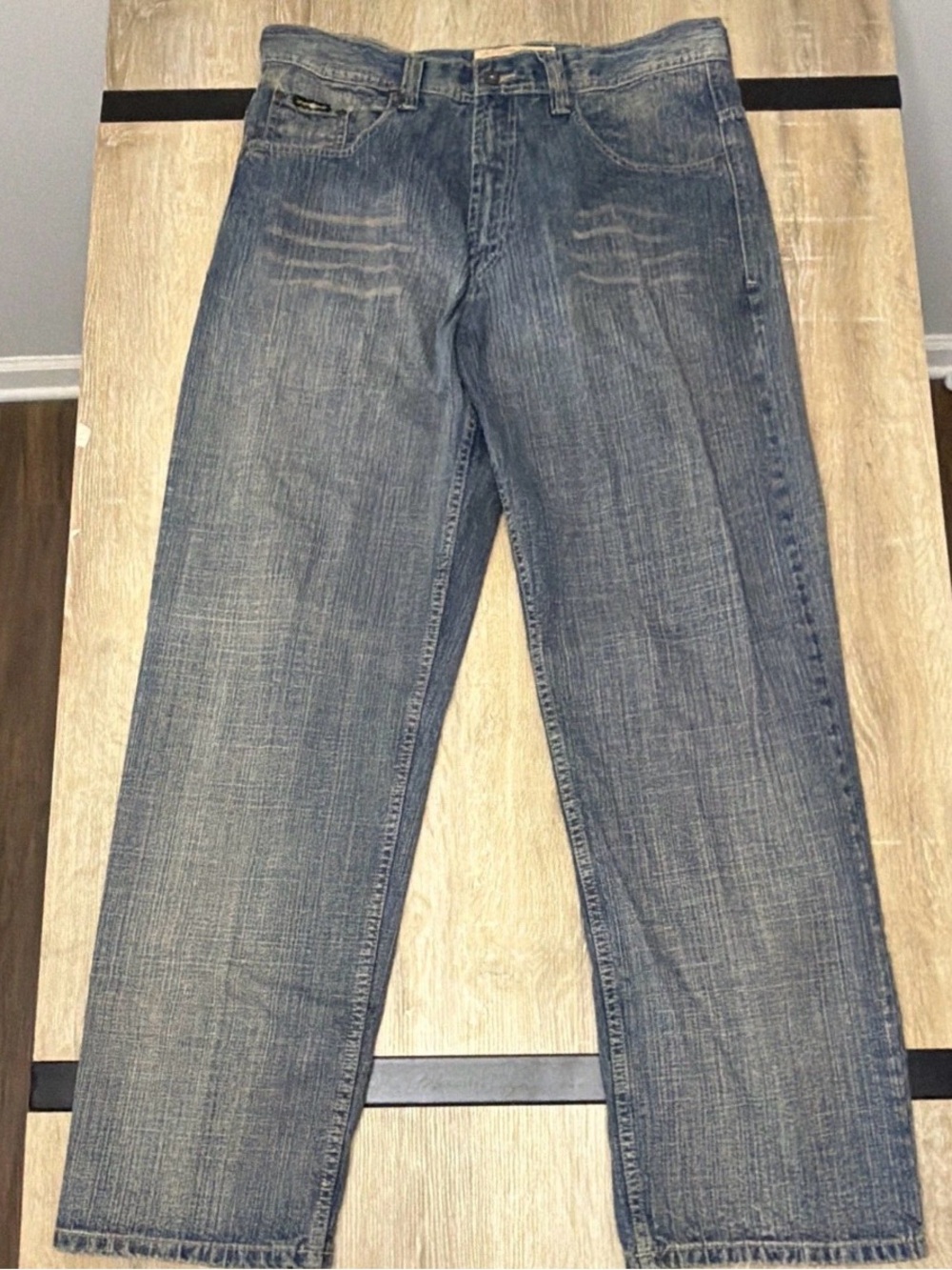 Jordan Craig Men's Straight Jeans in Faded Blue